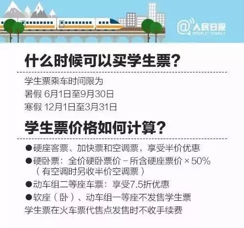 大学新生如何购买火车票 这份学生购票攻略请收好